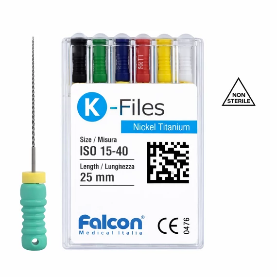 K-Files tágító-reszelő (NiTi 25mm) - Falcon