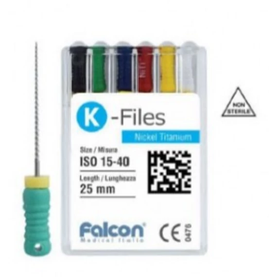 K-Files tágító-reszelő (NiTi 25mm) - Falcon
